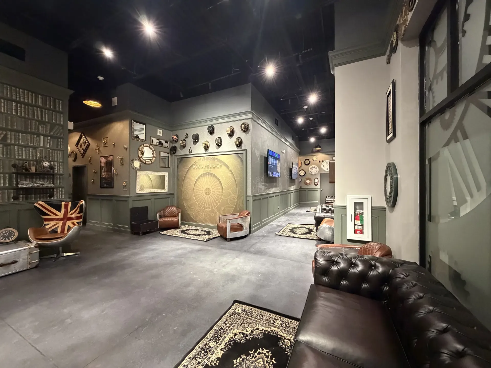 the lobby at escapology branson missouri