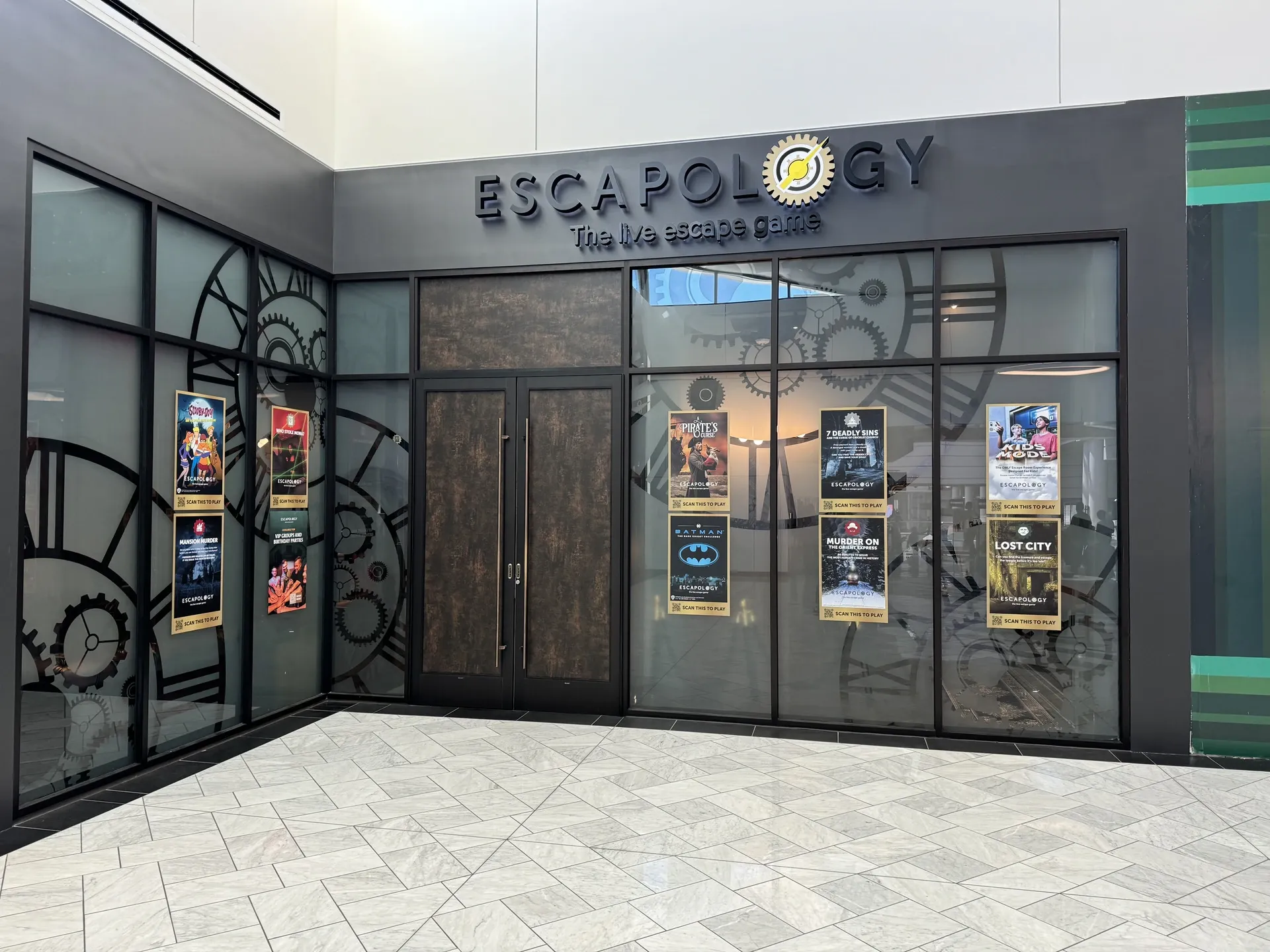 the storefront of Escapology Escape Rooms San Ramon California