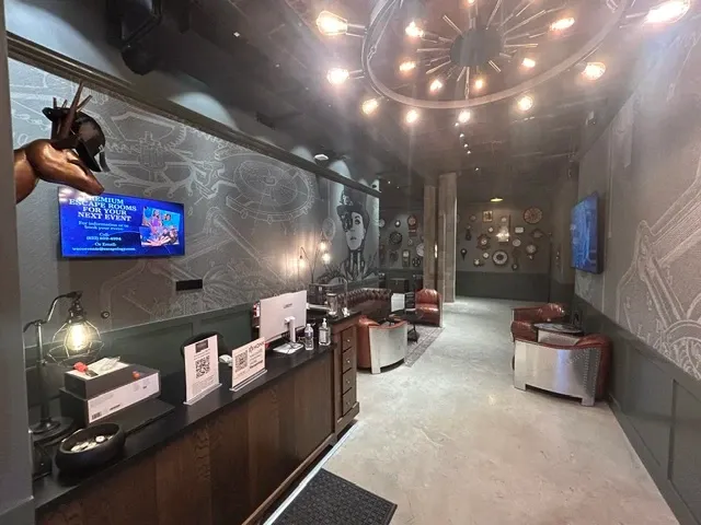 Front desk of the Escapology location in Waco, Texas