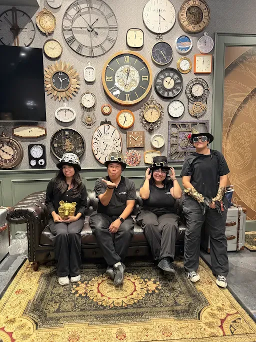 Playing at Escapology Escape Rooms Fresno California
